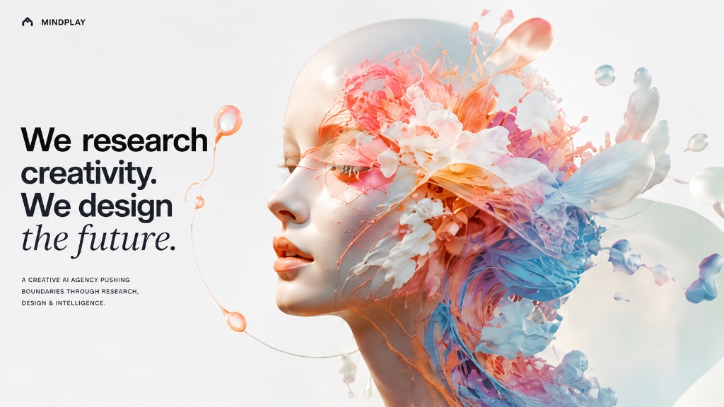 MindPlay creative AI agency website design